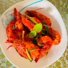 A picture of Udang Saus Tiram Pedas.