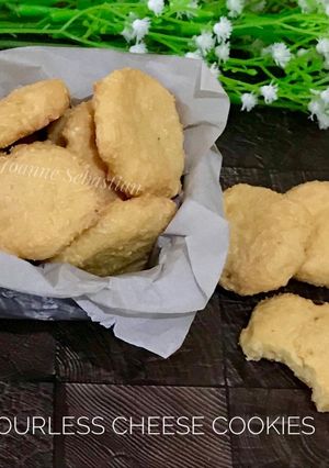 Foto resep Chewy Flourless Cheese Cookies -Keto