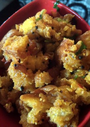 A picture of Bread poha.