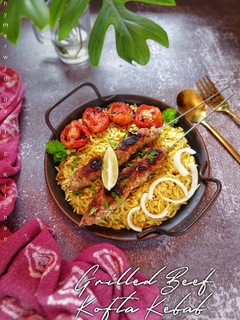 Foto resep Grilled Beef Kofta Kebab
