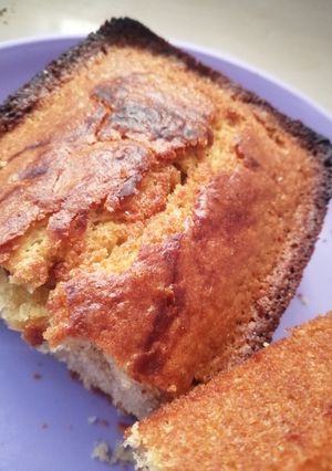 A picture of Soy milk lemon cake.