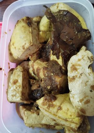 Gambar Tauhu bumbu bacem khas Indonesia
