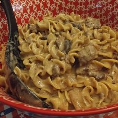 A picture of Boursin Beef Stroganoff Crockpot.