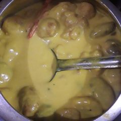 Pakodi wali kadhi A picture of Pakodi wali kadhi.