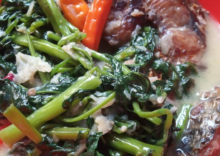 Cara mudah Membuat Tumis Mangut Kangkung, Enak