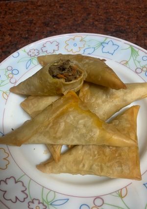 صورة لوصفة حشوه سمبوسه لحم 🥩