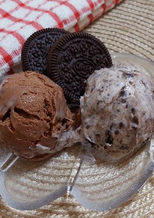 Foto resep Es Krim Coklat Oreo