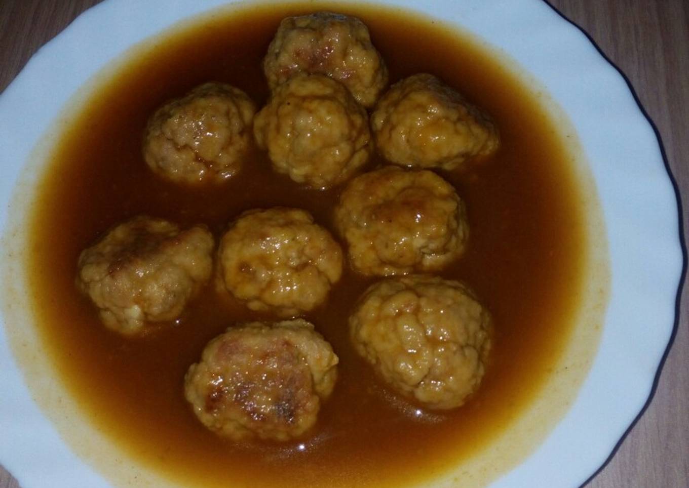 Albóndigas en salsa Teriyaki y toque de canela