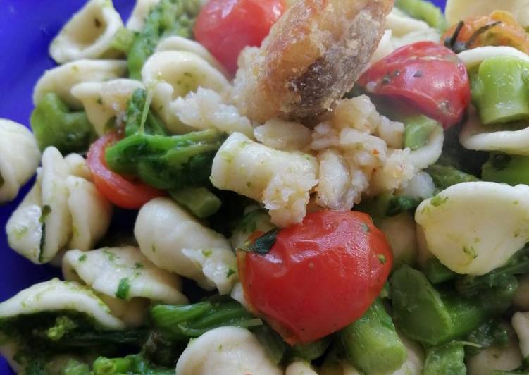 Orecchiette alle cime di rape e baccalà