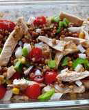 Ensalada de lentejas y pollo
