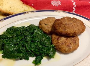 Foto di Spinaci e polpette di nasello
