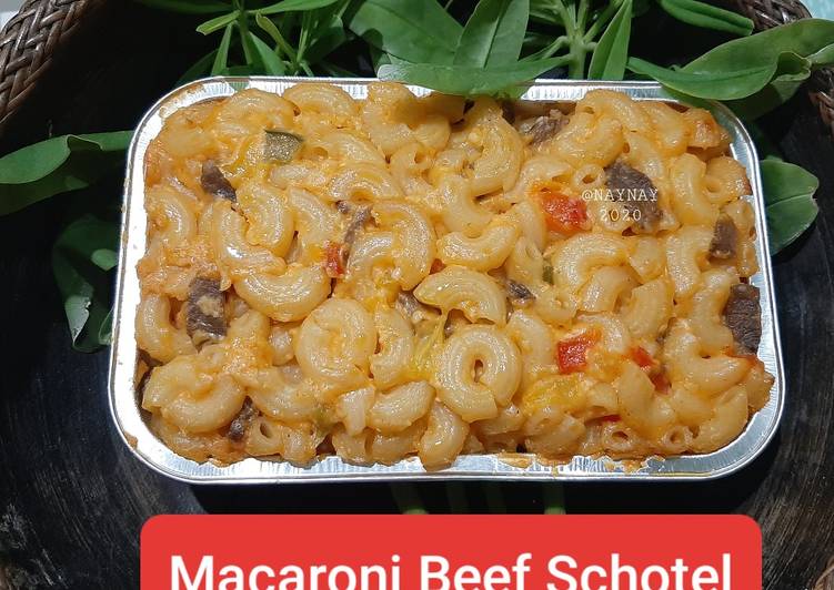 Macaroni Beef Schotel (Bisa juga tanpa di Panggang)