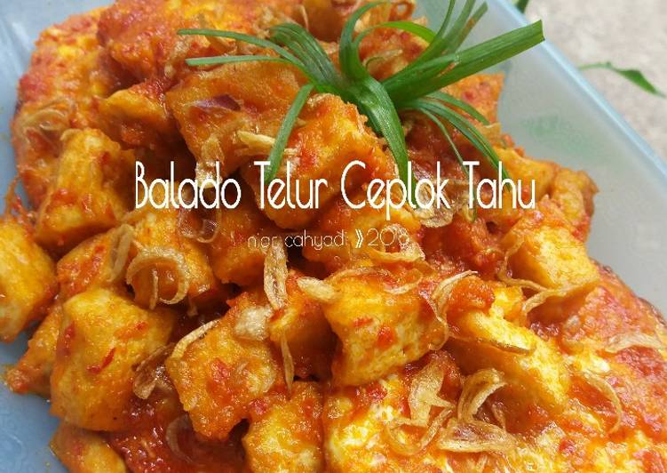 Balado Telur Ceplok Tahu