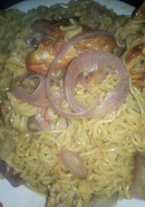 A picture of Onions indo mie.