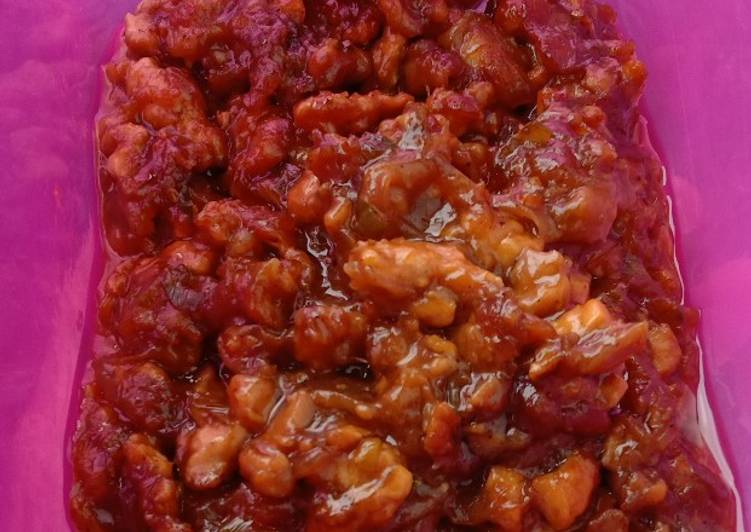 Tumis daging untuk filling Roti,Bakpao