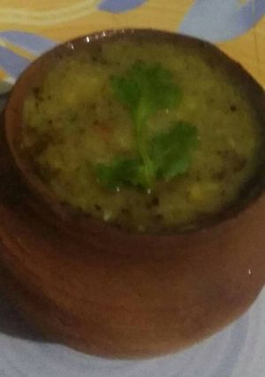 A picture of Muradabade mung dal.