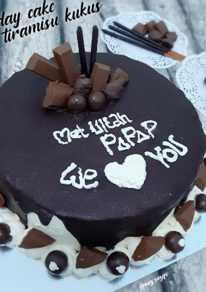 Foto resep Bolu Tiramisu Kukus (Birthday Cake)