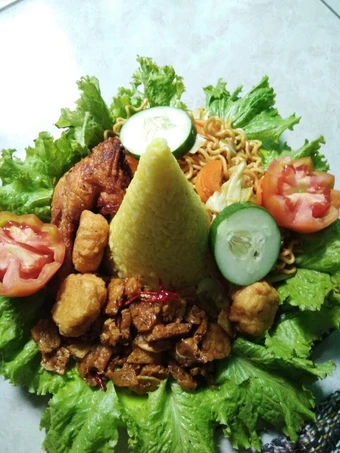 Langkah Gampang Membikin Resep Tumpeng nasi kuning sederhana yang Uenak Anti Ribet, Lezat
