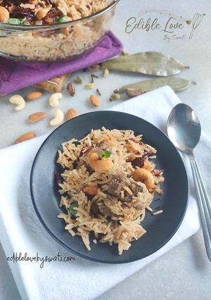 A picture of Mutton Biryani.