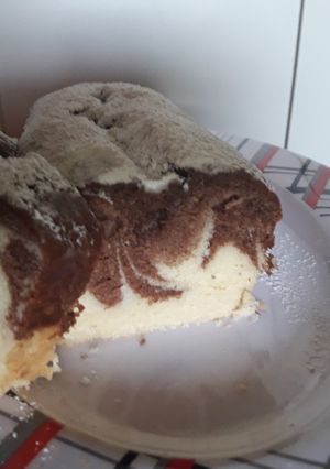 Una foto de Budín marmolado