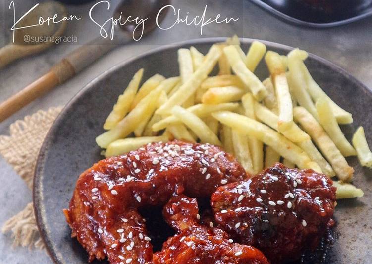8 Resep: Korean Spicy Chicken yang Bikin Ngiler!