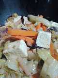Ensalada de verduras y tofu super veggie