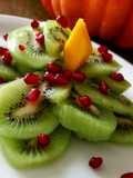 Salada de Kiwi, manga e romã