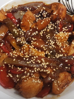 Una foto de Pollo teriyaki rápido