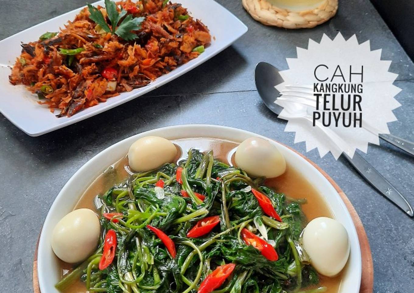 Kah Kangkung Telur Quih:
