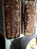 Budín de chocolate con crema de café