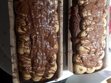 Budín de chocolate con crema de café