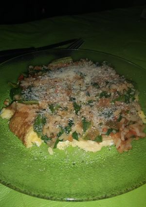 Una foto de Omelette con mix de verduras