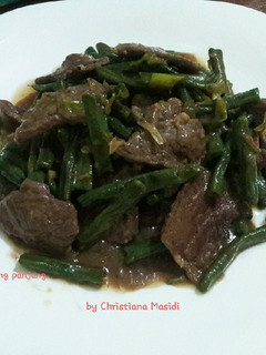 Foto resep Kacang Panjang Tumis daging sapi