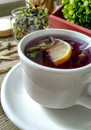 Foto resep Telang lemon tea