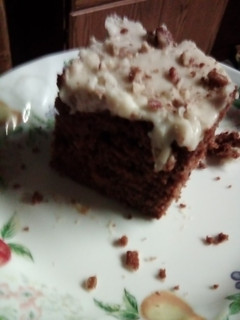 A picture of Chocolate cherry 🍒 Cake.