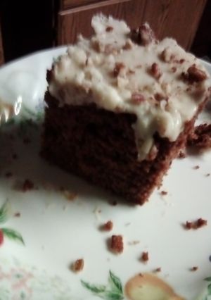 A picture of Chocolate cherry 🍒 Cake.