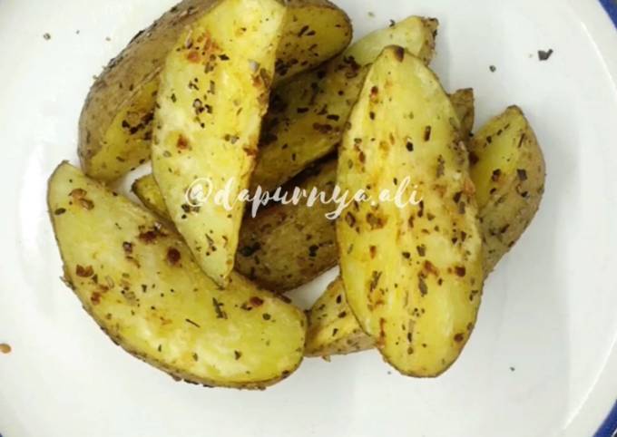 Resep Kentang panggang teflon, Bisa Manjain Lidah