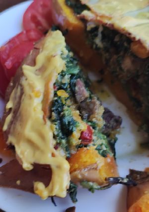 Una foto de Calabazas rellenas (carne asada)