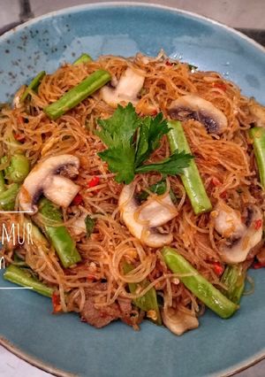 Foto resep Soun Goreng Bakso&Jamur