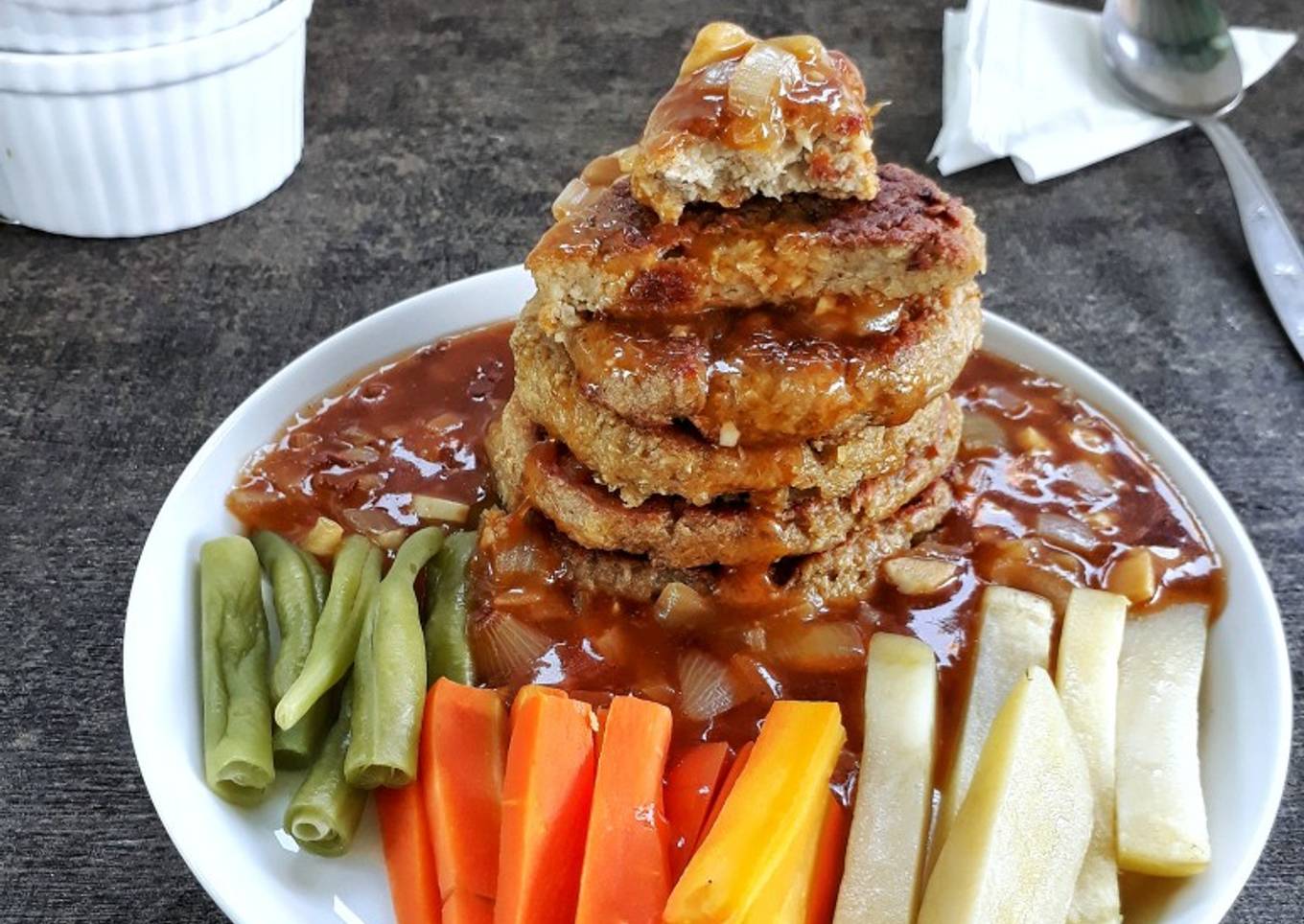 Steak Tempe Kulit Pisang