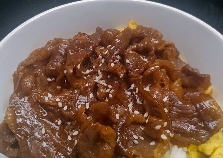 Resep Baru Gyudon a.k.a Japanese Beef Bowl Enak dan Sehat