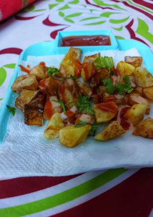 A picture of Potato Cube fries.
