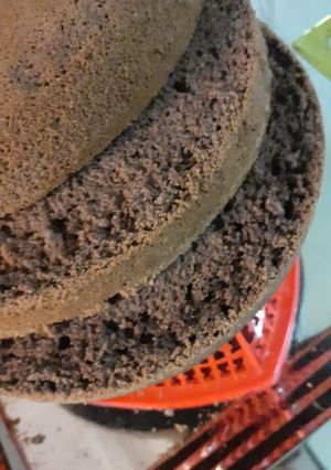 عکسی از دستور کیک اسفنجی شکلاتی🎂🍫