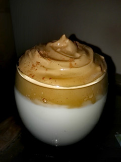 A picture of Dalgona coffee.