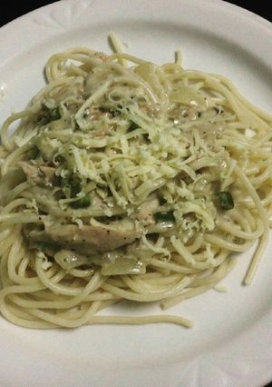 A picture of Creamy Tuna Pesto Pasta.