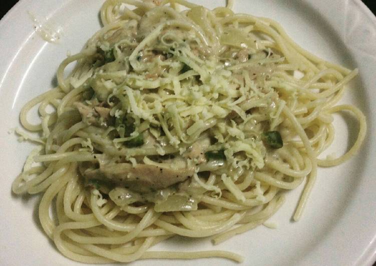 Easiest Way to Make Quick Creamy Tuna Pesto Pasta