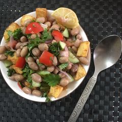 Protein packed peanut salad A picture of Protein packed peanut salad.