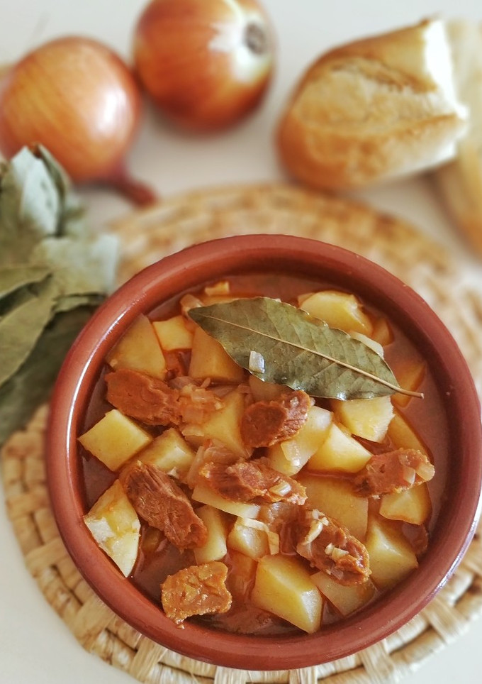 Una foto de Patatas a la riojana veganas