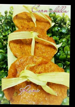 A picture of #Monsoon Corn chilla.