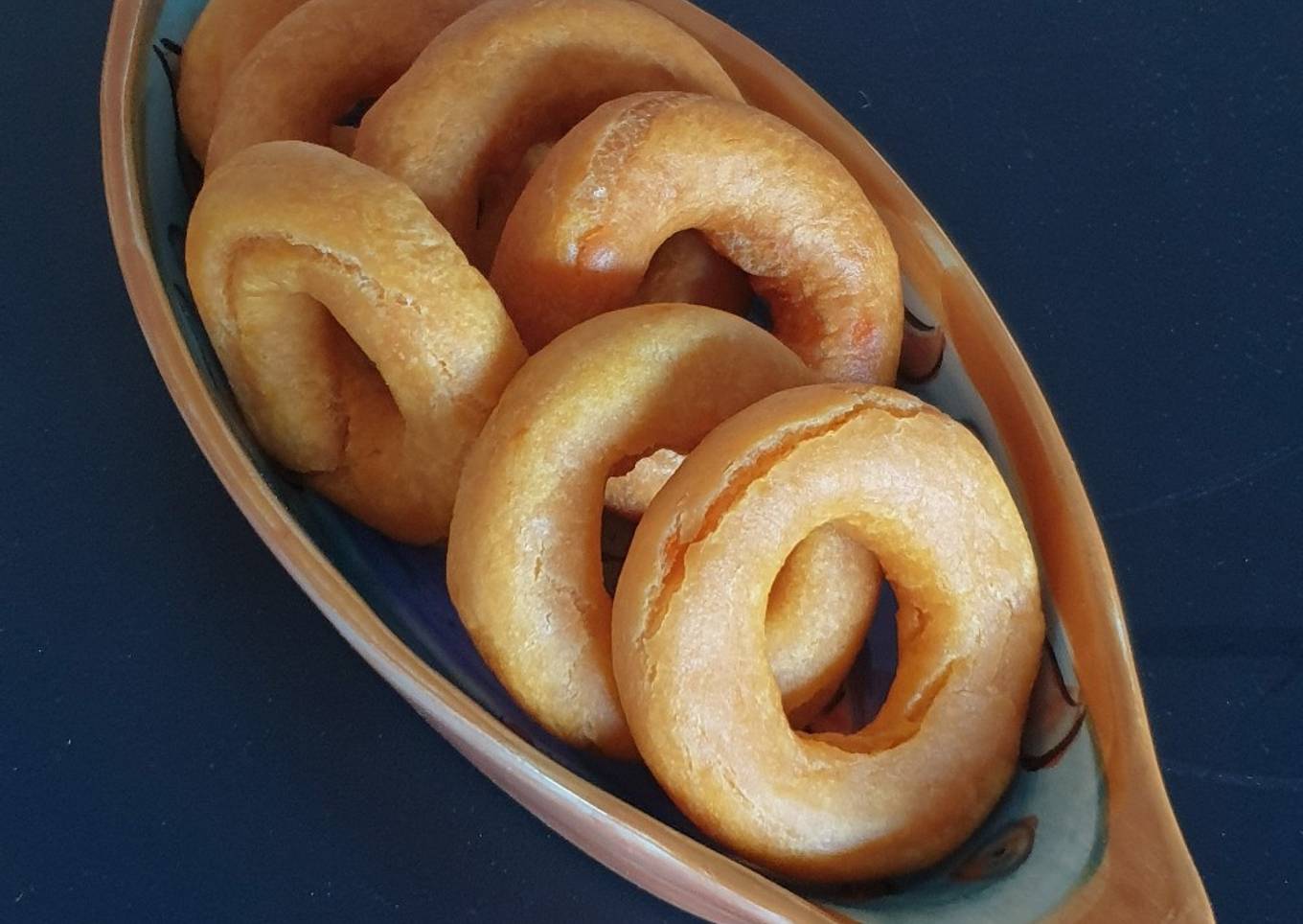 Sweet potato mochi donuts